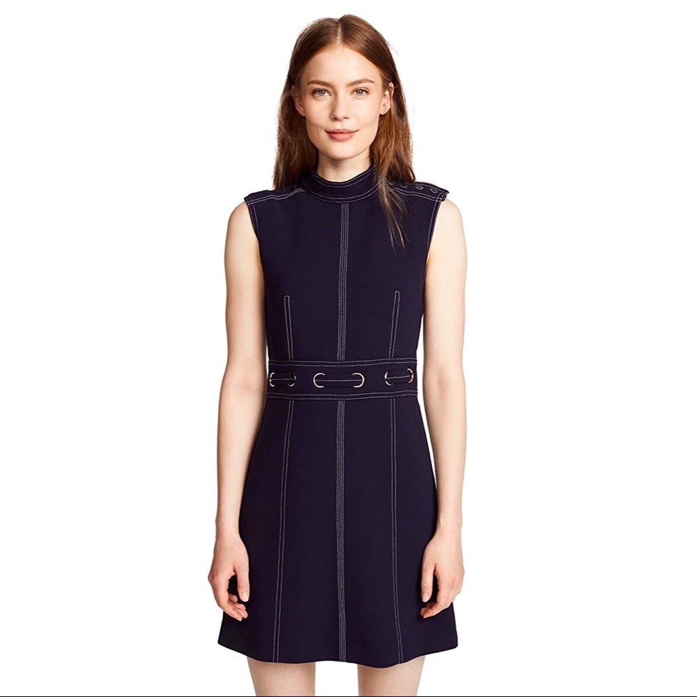 Veronica Beard Sleeveless Navy Blue Dress Sz 2